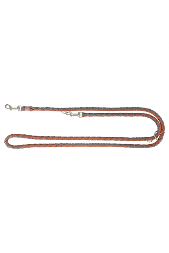 Trixie Hondenriem Cavo Verstelbaar Roest / Grafiet Grijs