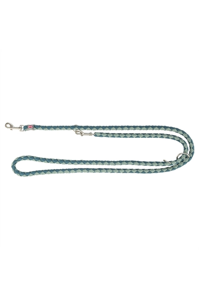 Trixie Hondenriem Cavo Verstelbaar Petrol / Salie Groen