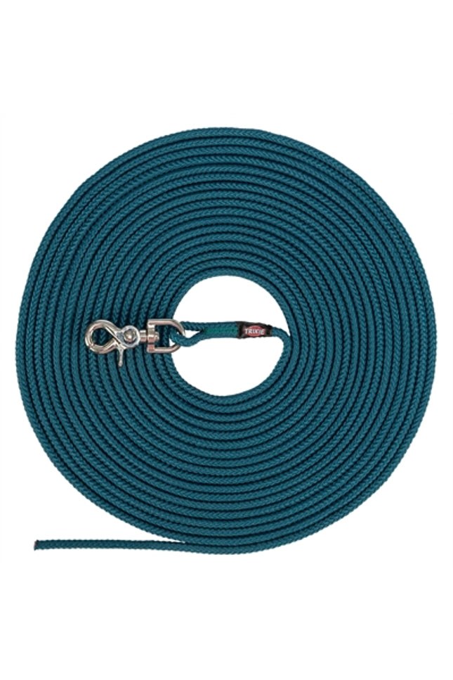 Trixie Hondenriem Sleeplijn Rond Zonder Handlus Petrol Blauw