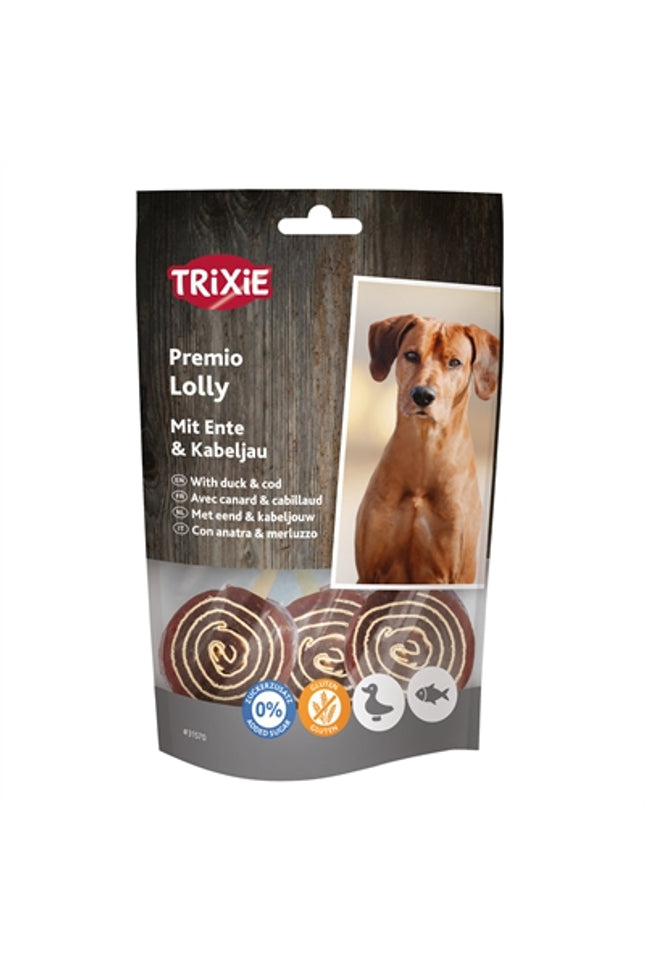 Trixie Premio Lolly Met Eend En Kabeljauw
