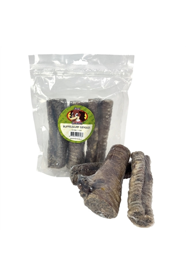 Petsnack Buffelslurf Gevuld