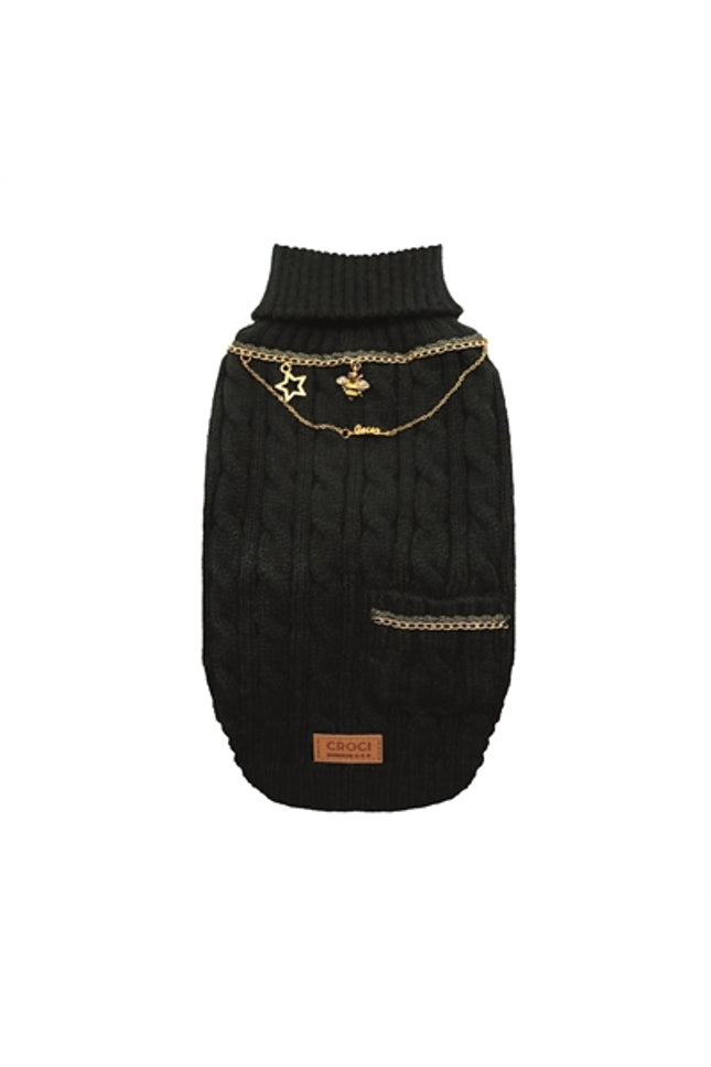 Croci Hondentrui Met Ketting Goudkleurig / Zwart