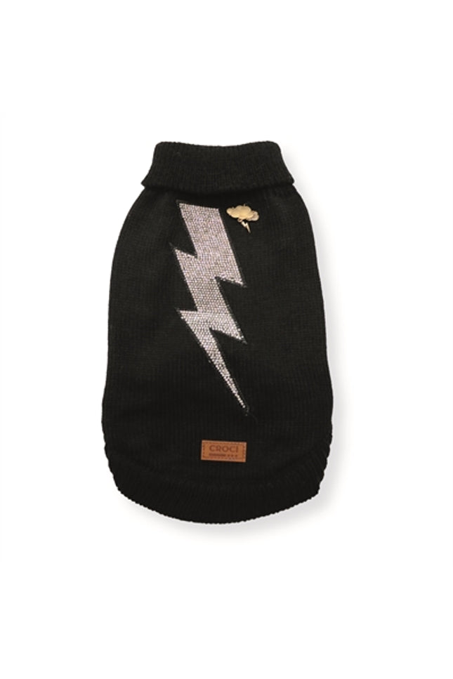 Croci Hondentrui Thunder Bliksemschicht Zwart