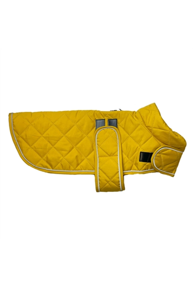 Happy Pet Hondenjas Go Walk Quilted Classic Mosterd