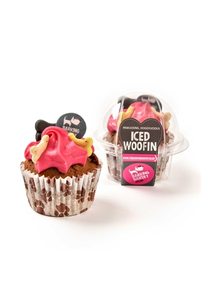 The Barking Bakery Vanilla Woofin Met Roze Glazuur