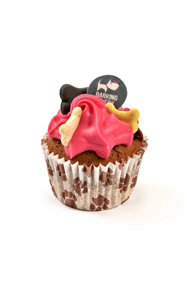 The Barking Bakery Vanilla Woofin Met Roze Glazuur