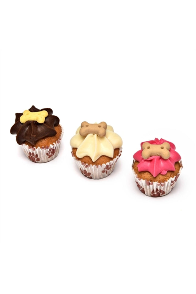 The Barking Bakery Mini Iced Woofins Vanilla En Carob Trio Assorti