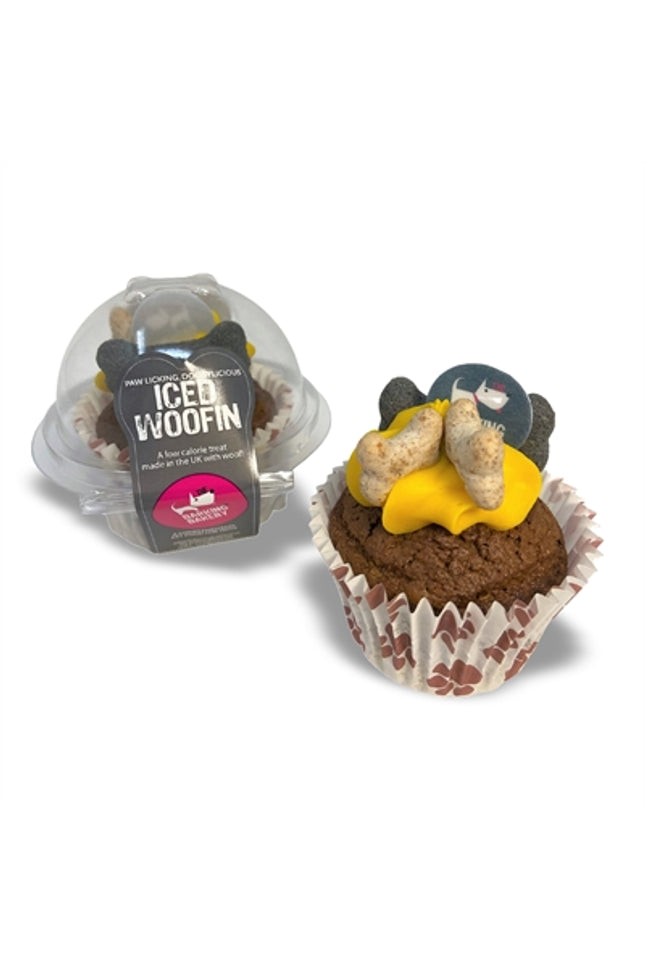 The Barking Bakery Carob Woofin Met Geel Glazuur