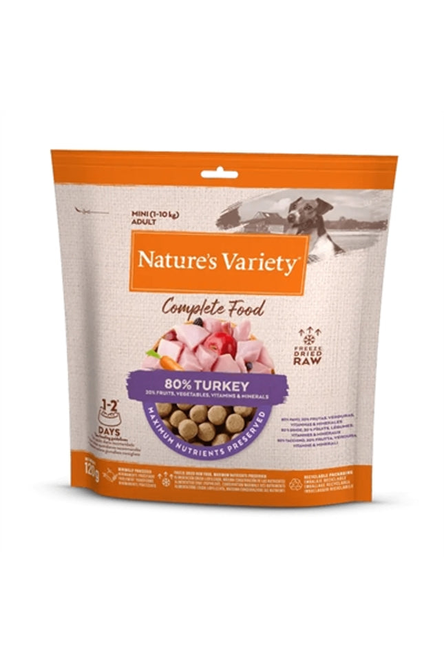 Natures Variety Freeze Dried Complete Mini Adult 1-10 Kg Turkey