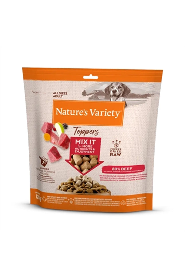 Natures Variety Freeze Dried Toppers Beef