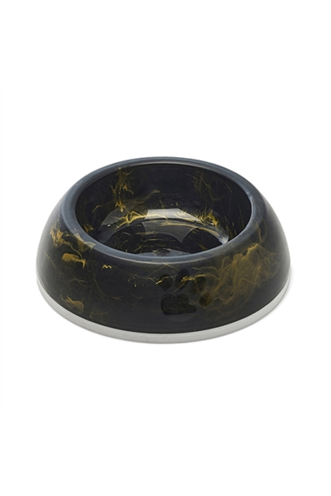 Savic Voerbak Delice 1 Marble Zwart / Goud