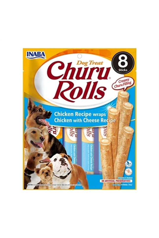 Inaba Dog Churu Rolls Chicken Recipe Wraps With Cheese