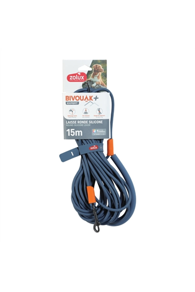 Zolux Bvk Sleeplijn Rond Siliconen Blauw