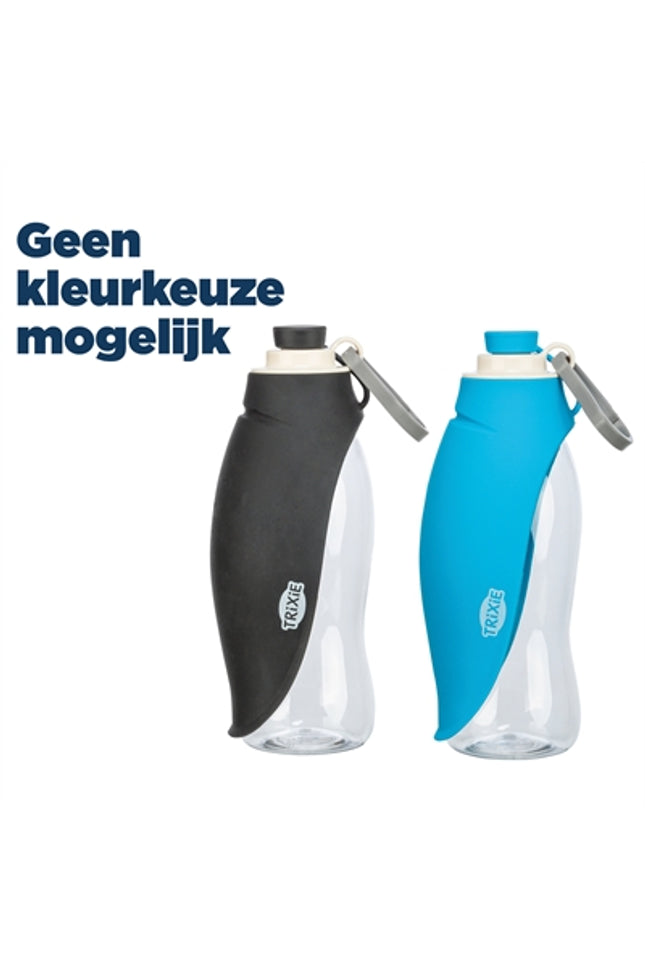 Trixie Drinkfles Met Bakje Siliconen Assorti