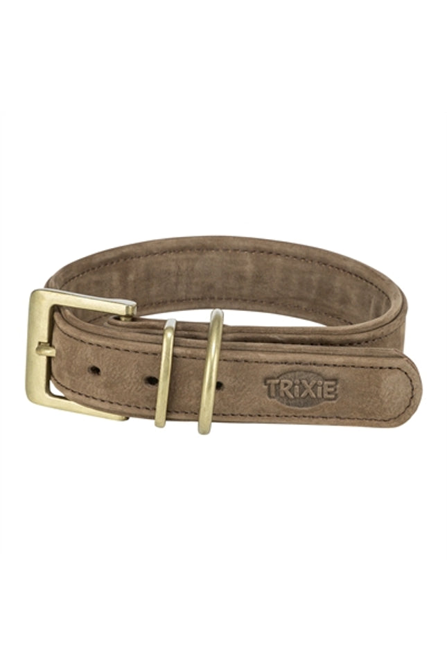 Trixie Halsband Hond Pure Leer Bruin