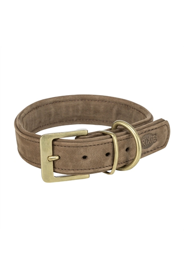 Trixie Halsband Hond Pure Leer Bruin