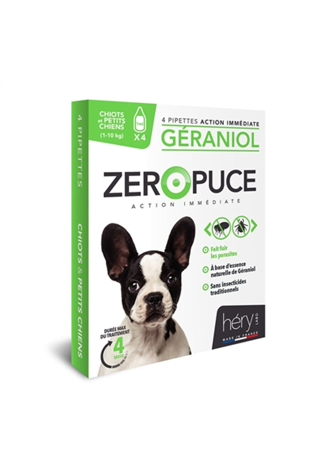 Hery Zeropuce Vlooiendruppels Hond Geraniol Zonder Chemicalien