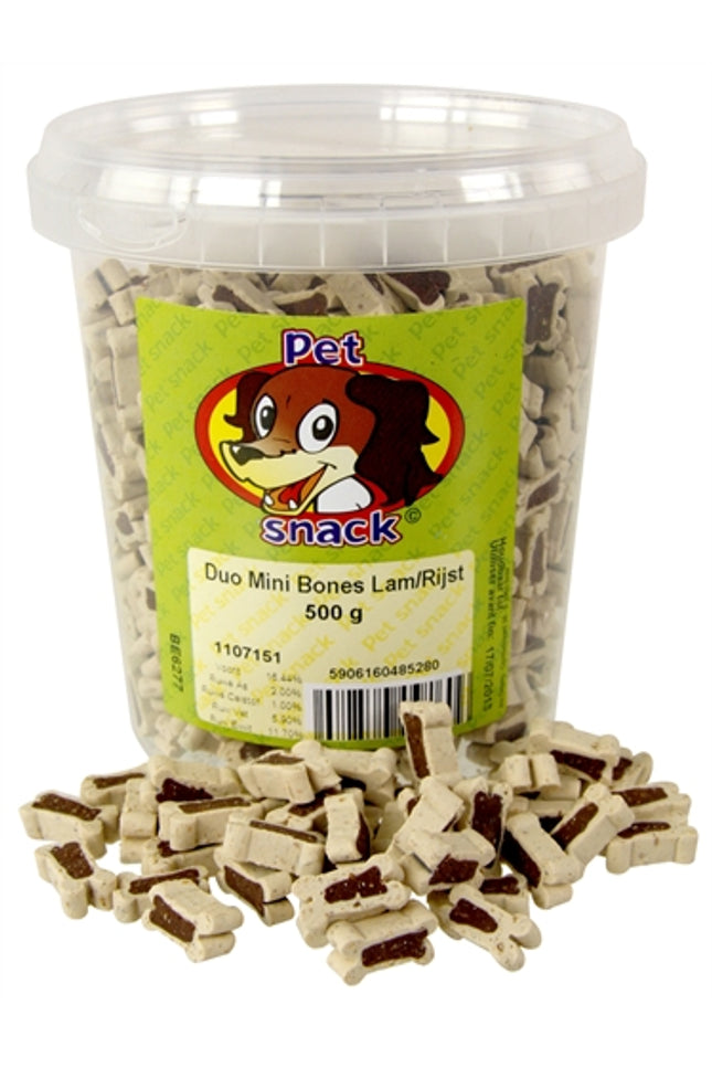 Petsnack Botjes Mini Duo Lam / Rijst